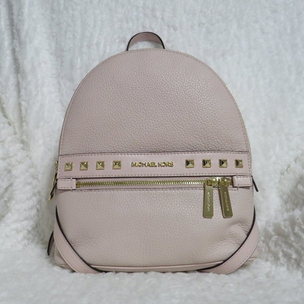 Michael Kors Kenly Medium Leather Backpack (Pink)